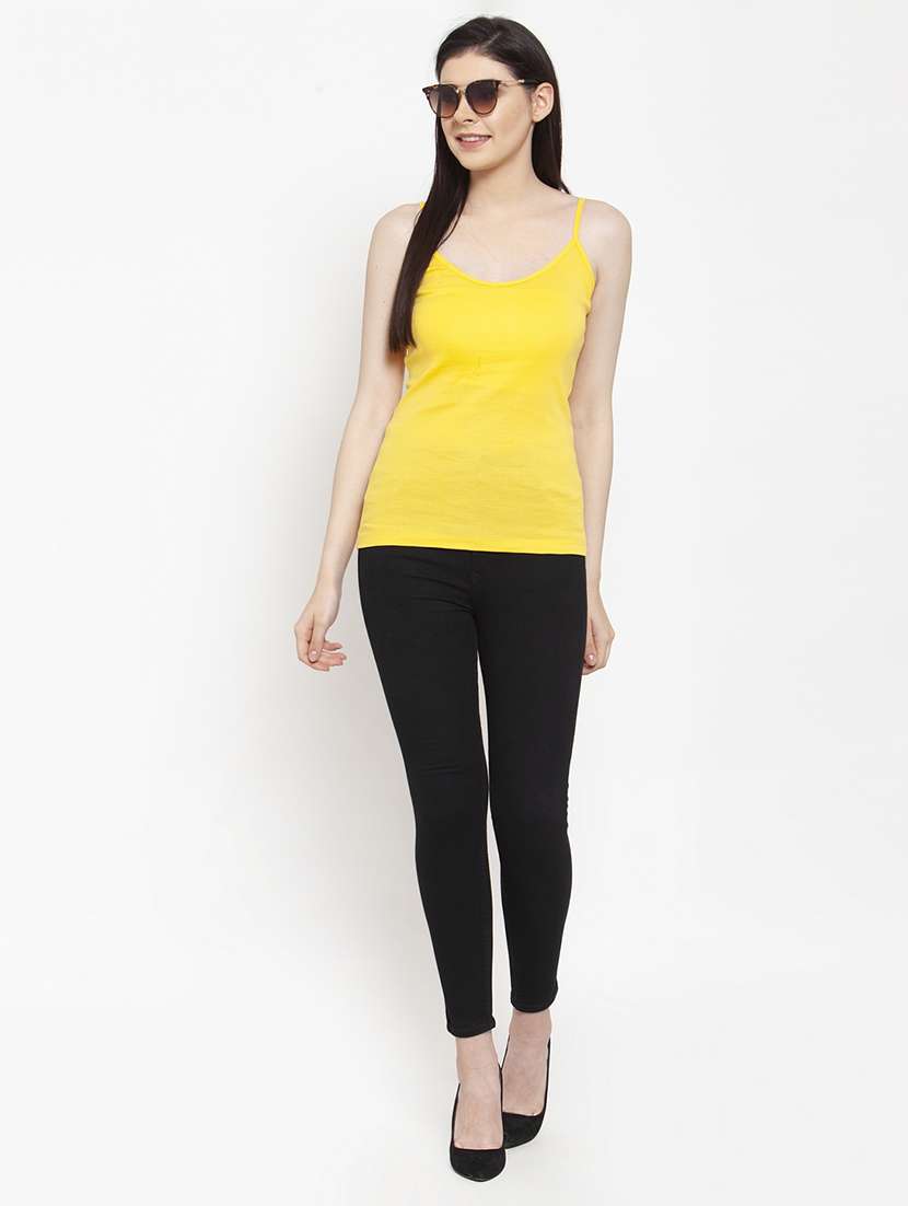 yellow cotton camisole - 17076860 -  Standard Image - 3