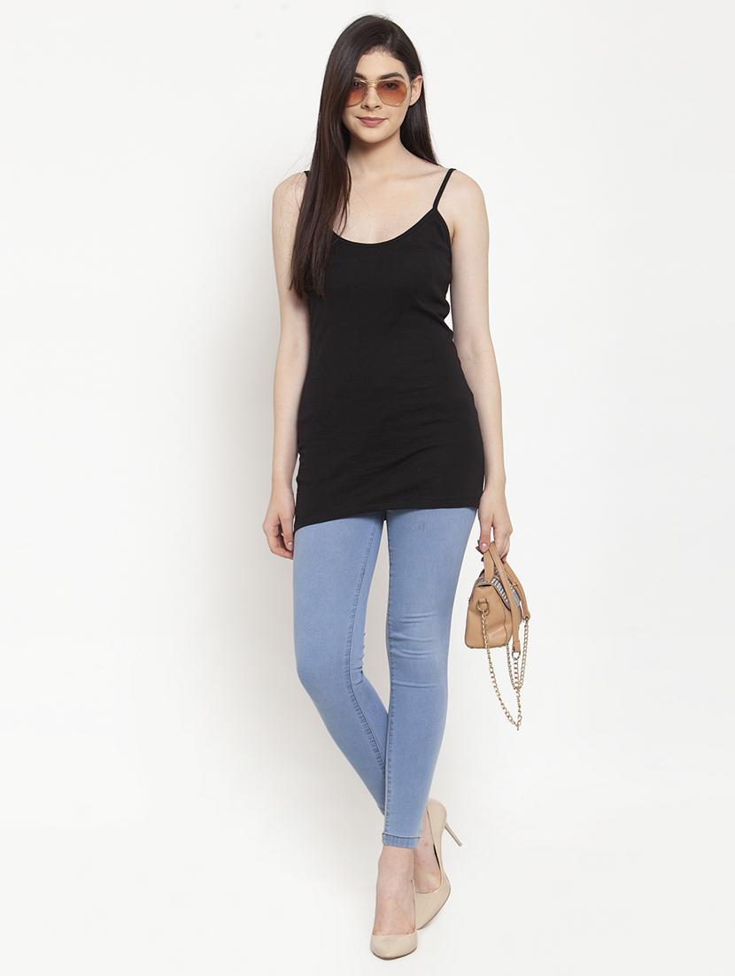black cotton camisole - 17076862 - Standard Image - 3