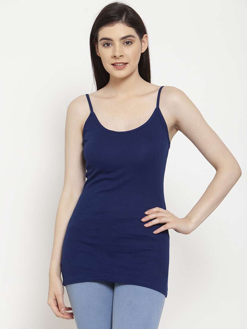 blue cotton camisole