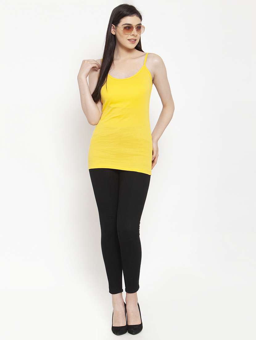 yellow cotton camisole - 17076867 - Standard Image - 3