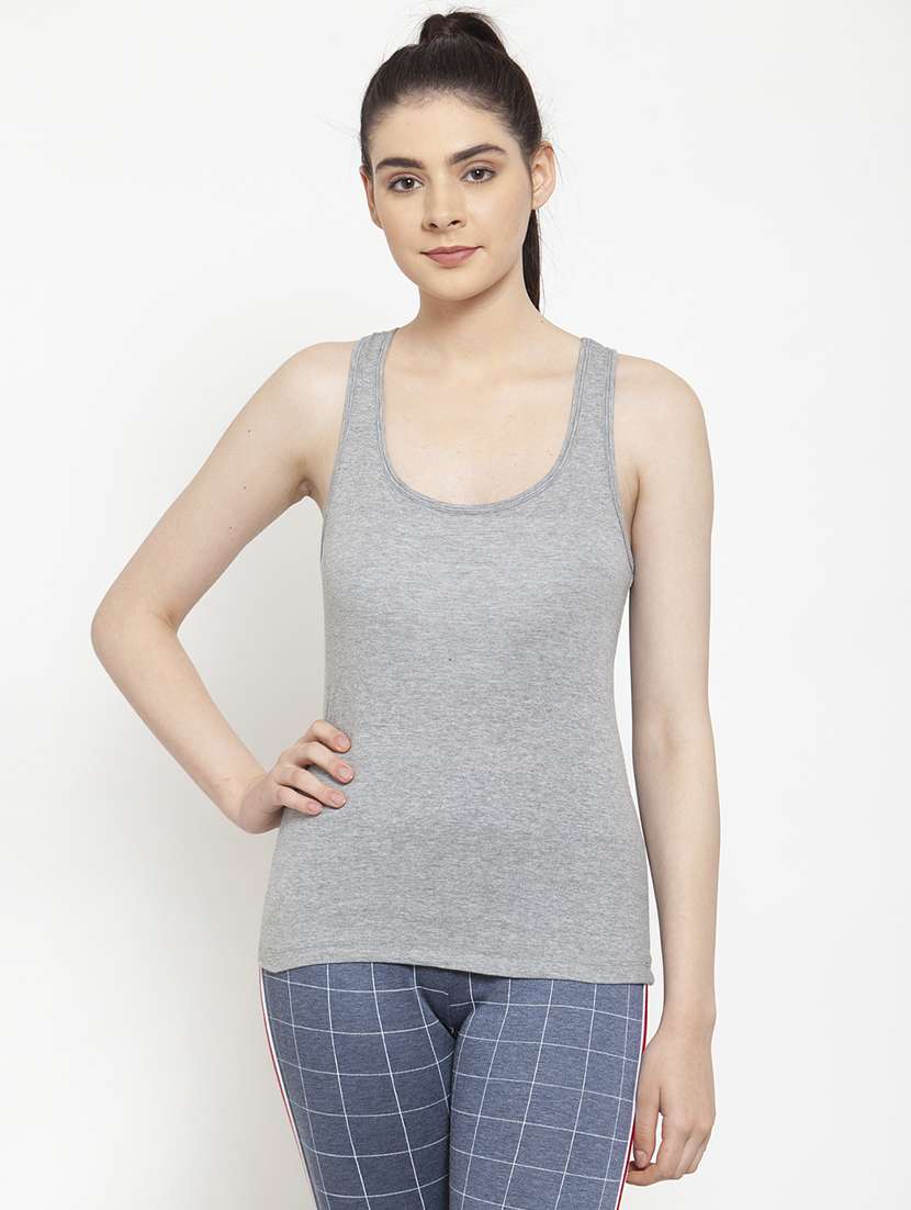 women's solid tank tee