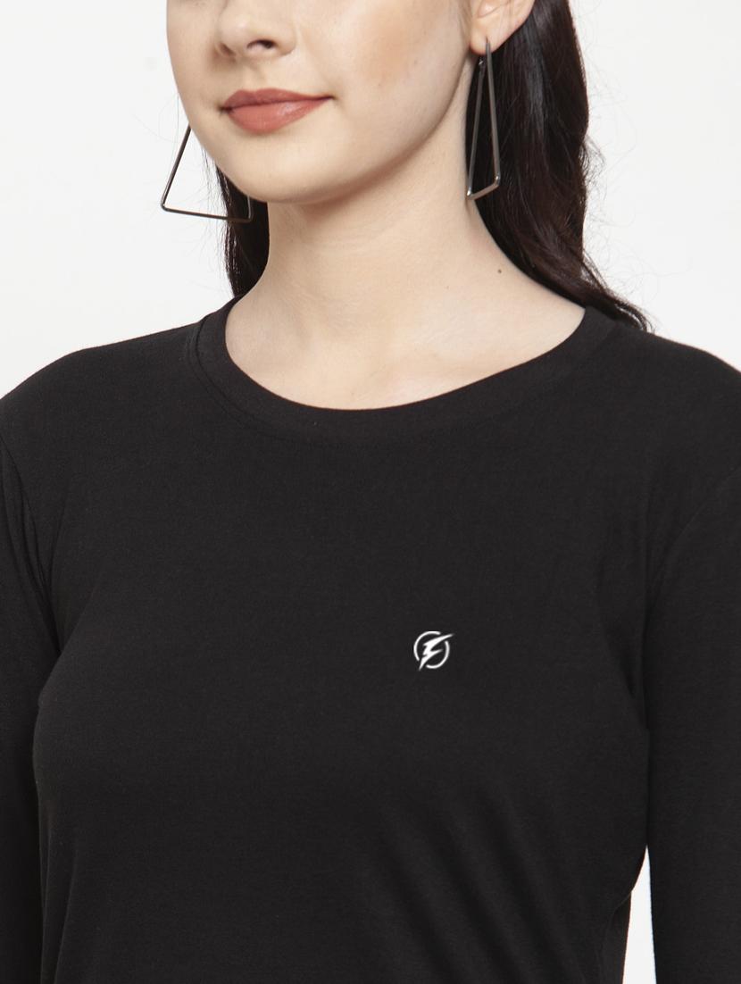 women's placement print round neck t-shirt - 17076903 - Standard Image - 5
