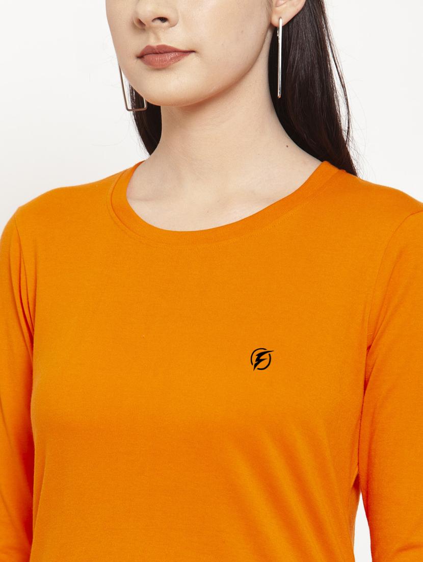 women's plain round neck t-shirt - 17076908 - Standard Image - 5