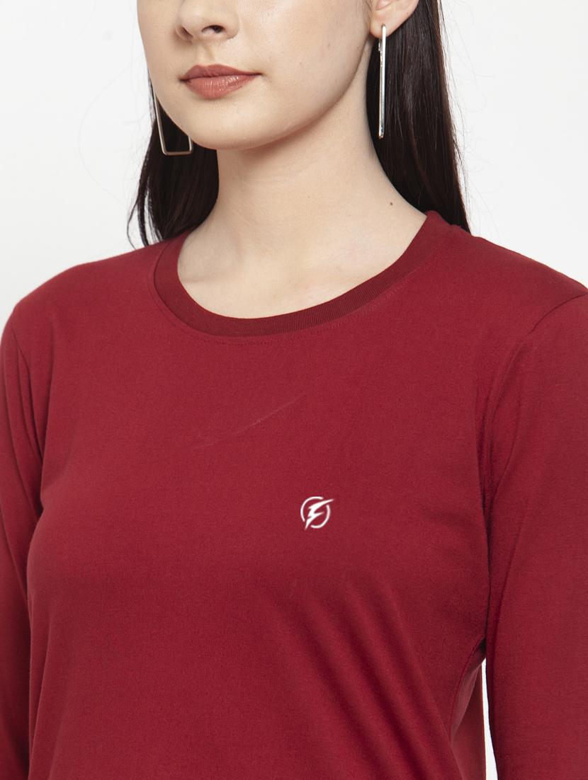 women's placement print round neck t-shirt - 17076909 - Standard Image - 5