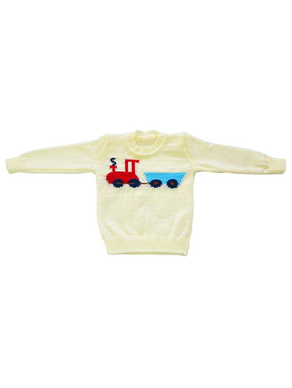 yellow applique work sweater - 17078737 - Zoom Image - 0