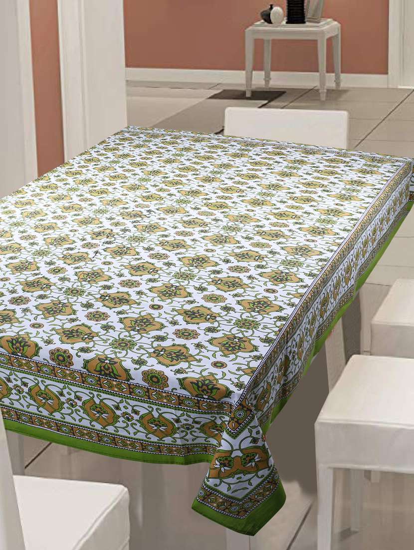   cotton jaipuri print 6 seater table cover