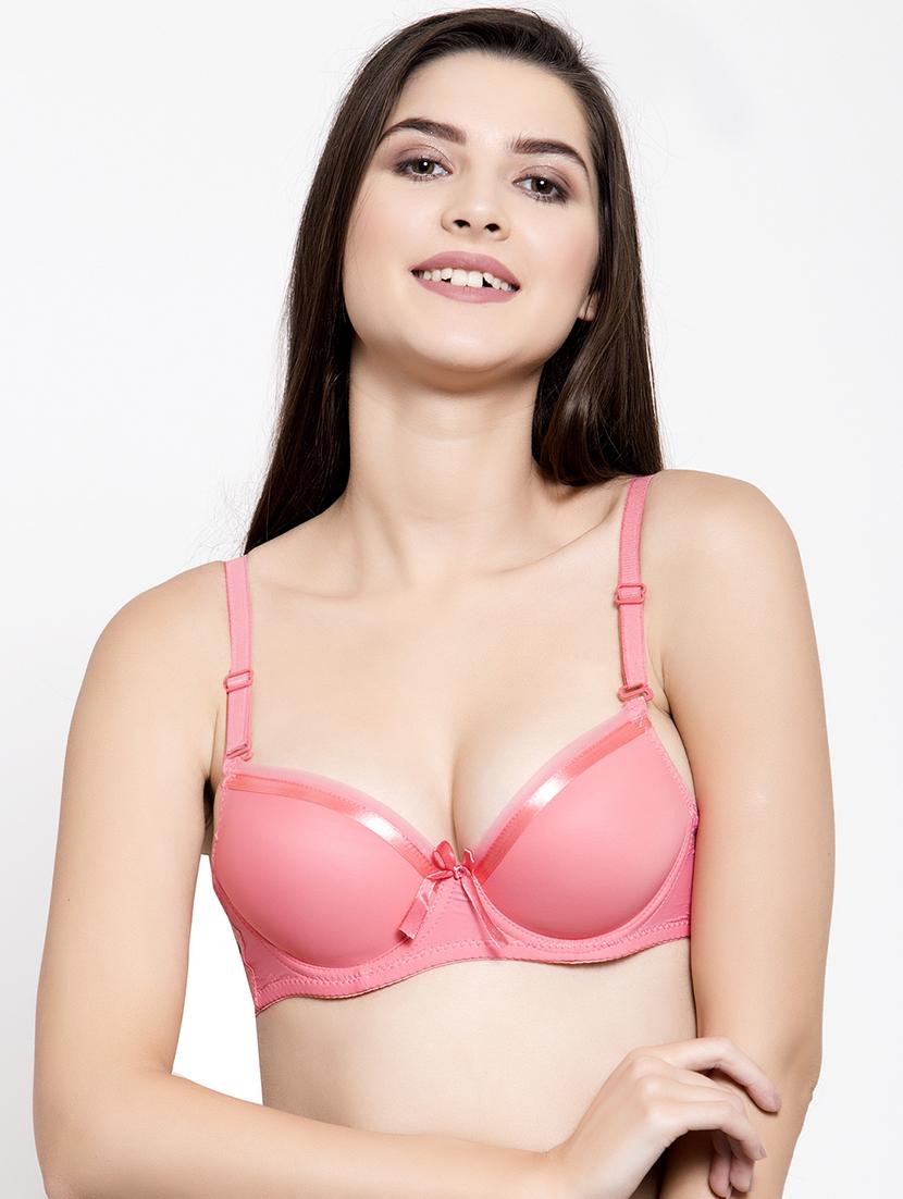 orange polyester push up bra - 17082849 - Zoom Image - 0