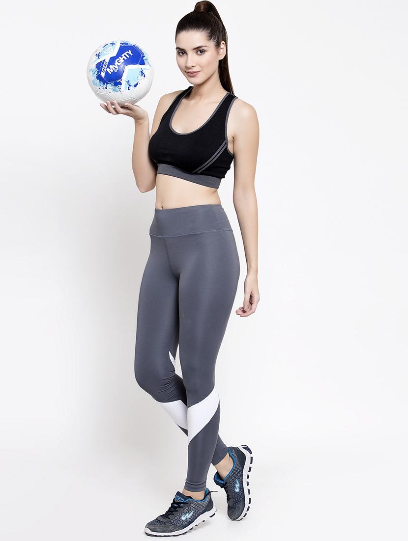 black poly spandex sports bra - 17082860 - Standard Image - 3