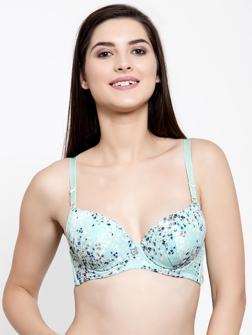 light blue polyester push up bra - 17082876 - Zoom Image - 0