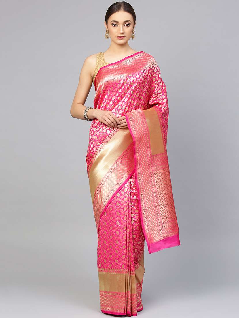 women's banarasi saree with blouse