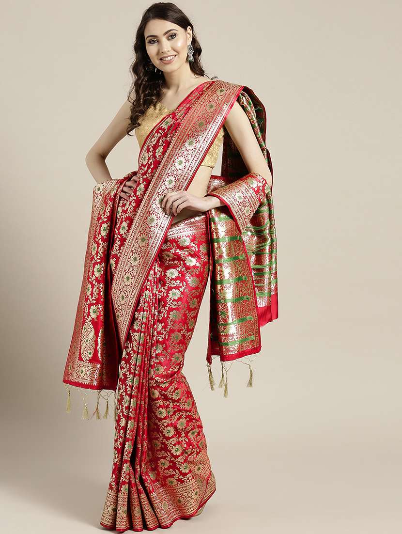 women's banarasi saree with blouse