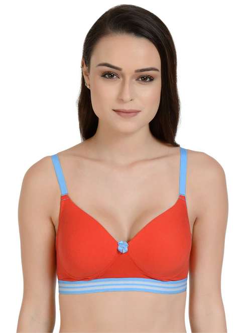 contrast detail t-shirt bra  - 17086260 -  Standard Image - 0