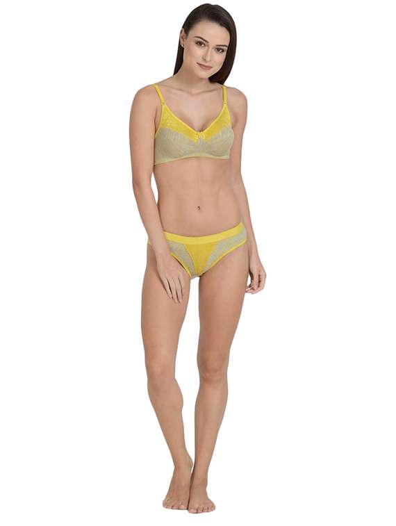 bow patch printed bra  and panty set - 17086308 -  Standard Image - 3