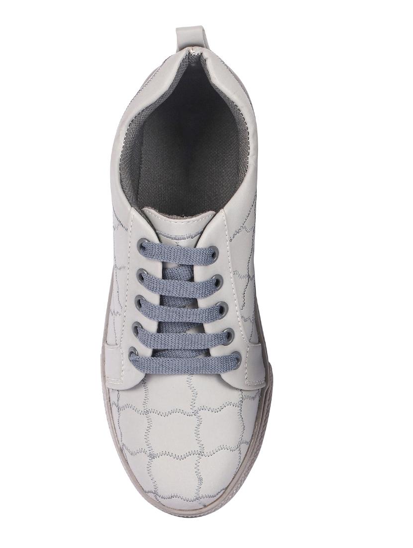 grey lace-up sneakers - 17086505 - Standard Image - 3