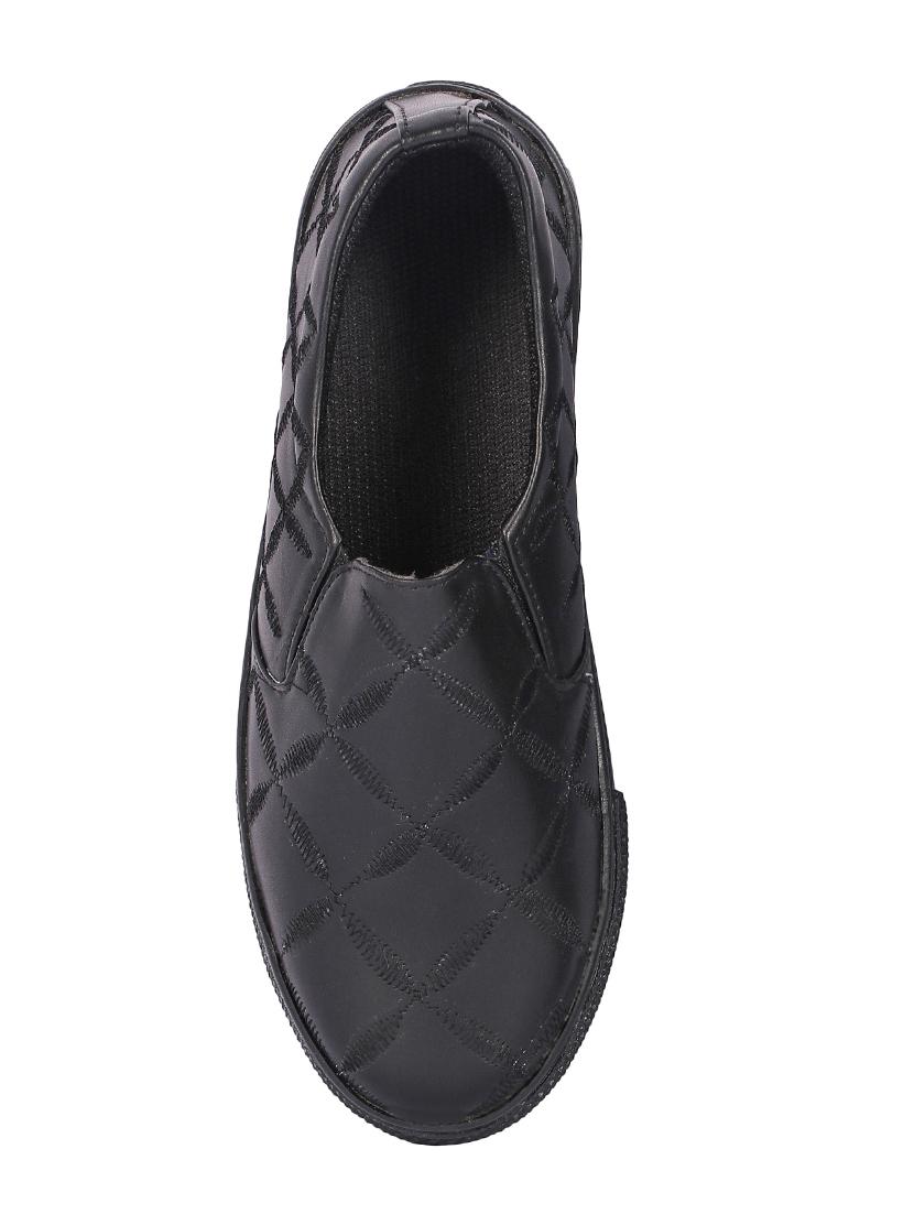 black slip on casual shoes - 17086508 - Standard Image - 3