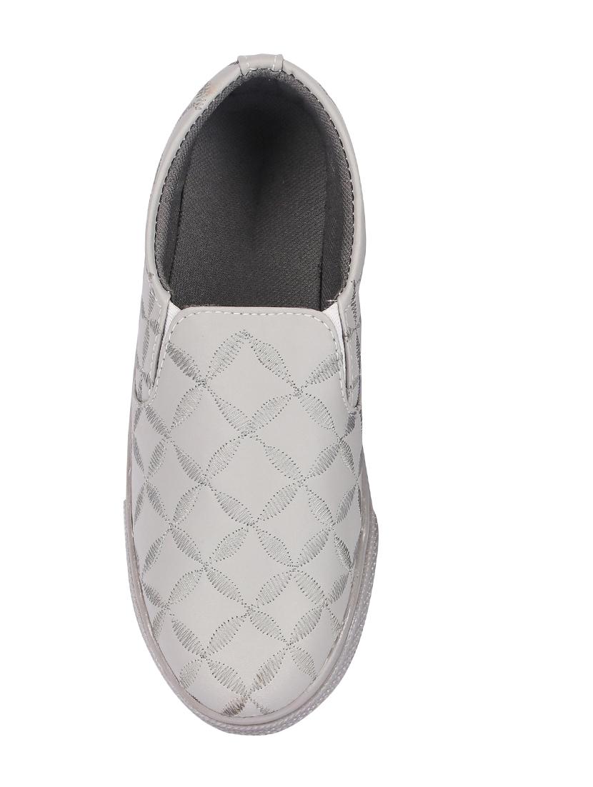 grey slip on casual shoes - 17086511 - Standard Image - 3