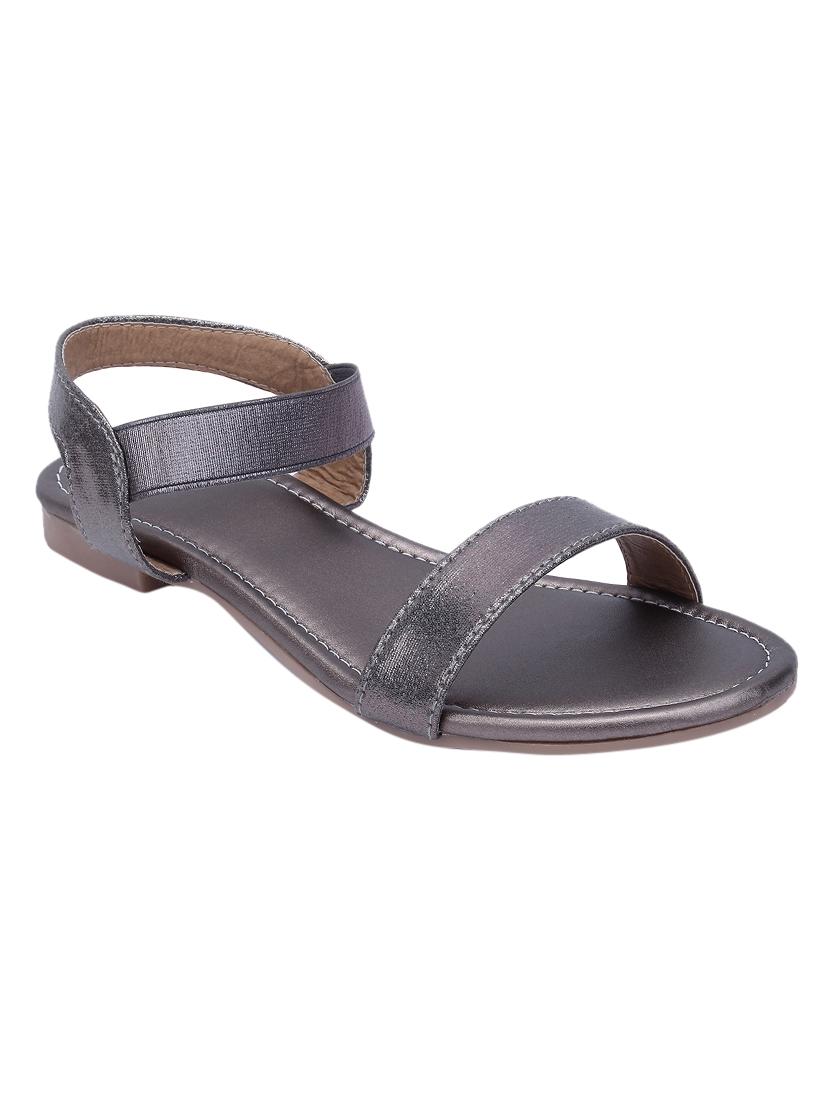grey back strap sandals - 17086818 -  Zoom Image - 0