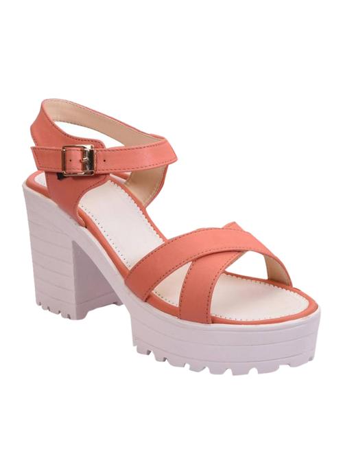 orange back strap sandals - 17087054 - Standard Image - 0