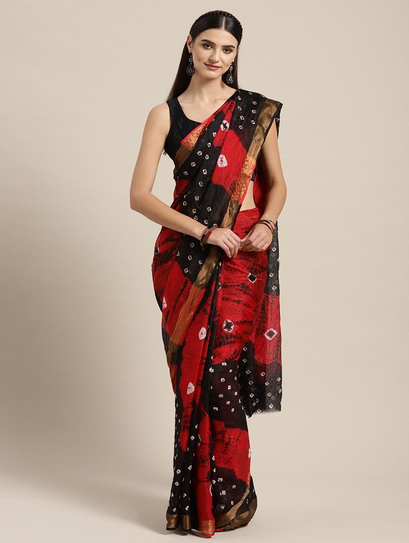 bandhani kota doria saree with blouse - 17087823 -  Zoom Image - 0