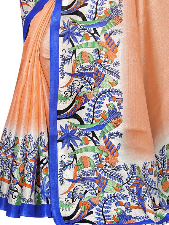 conversational kanjivaram saree with blouse - 17089013 - Standard Image - 3