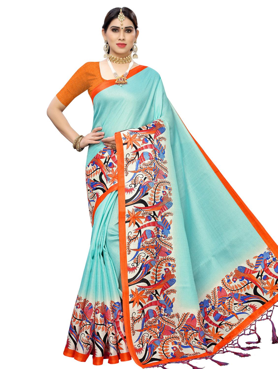 conversational kanjivaram saree with blouse - 17089015 - Zoom Image - 0