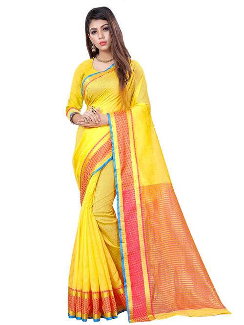 bordered kanjivaram saree with blouse - 17089039 -  Standard Image - 0