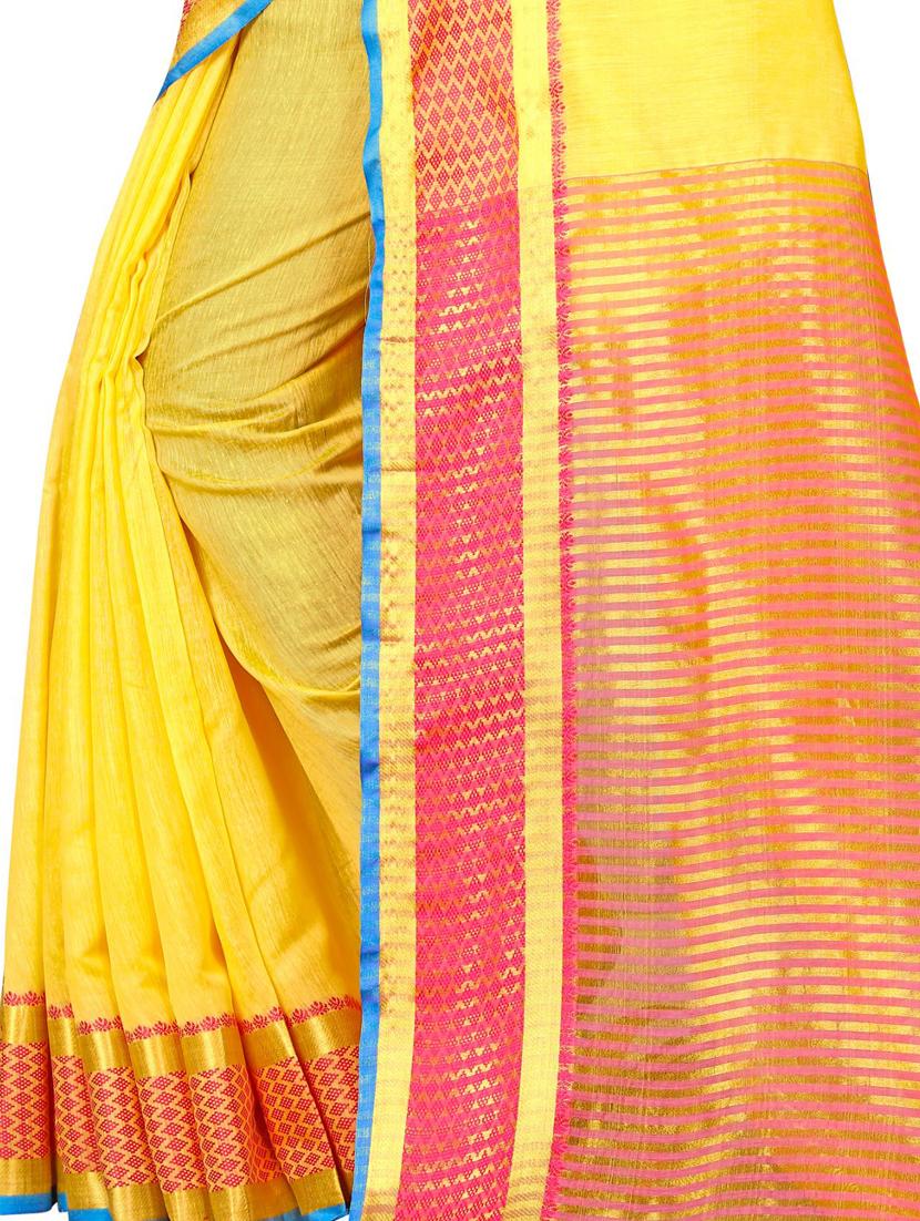 bordered kanjivaram saree with blouse - 17089039 - Standard Image - 3