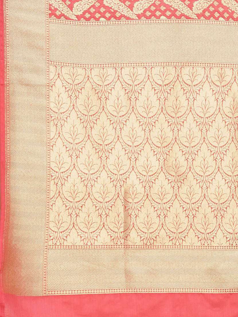 self design kanjivaram saree with blouse - 17089779 -  Standard Image - 3