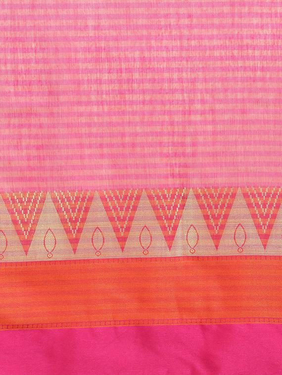 checkered maheshwari saree with blouse - 17089786 - Standard Image - 3