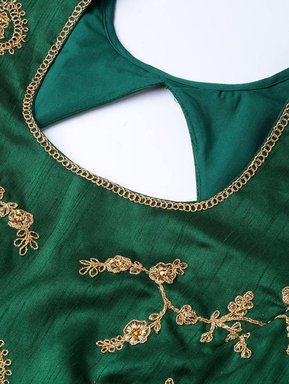 embroidered flared lehenga - 17089792 - Standard Image - 3