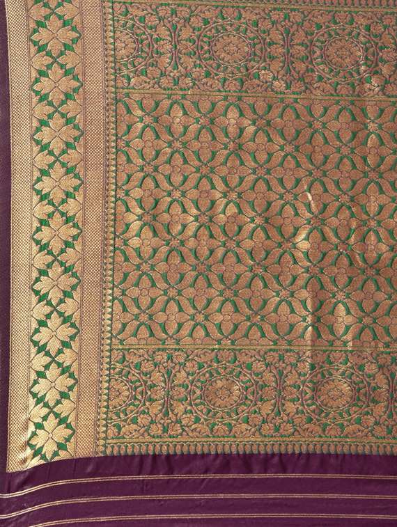 self design woven saree with blouse - 17089862 -  Standard Image - 3