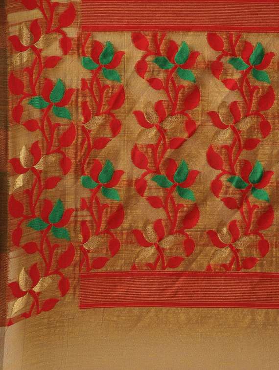 self design jamdani saree with blouse - 17089913 - Standard Image - 3