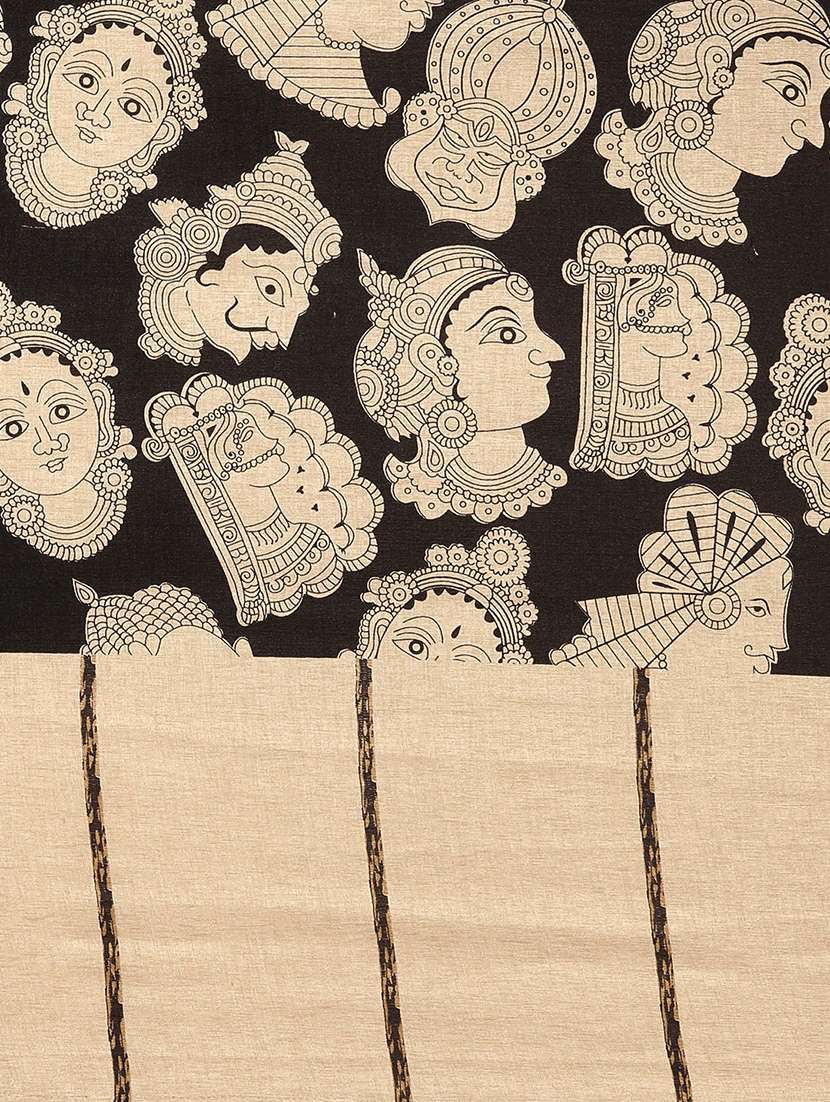 kalamkari printed saree with blouse - 17090014 -  Standard Image - 3