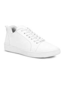 Buy online White Lace Up Sneakers from Casual Shoes for Men by