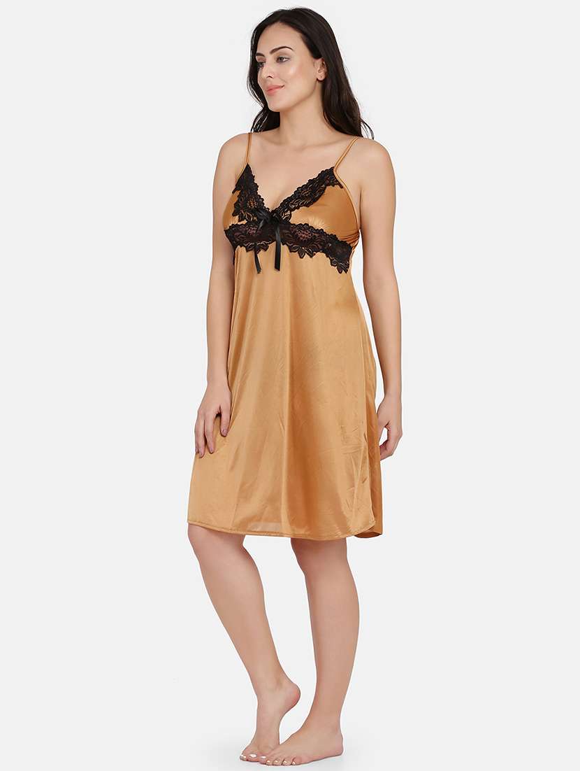 laced nighty with robe  - 17090939 -  Standard Image - 5
