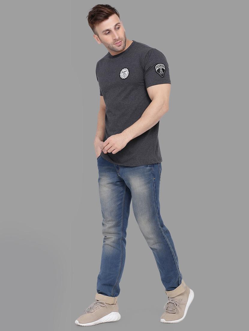 grey t shirt combination