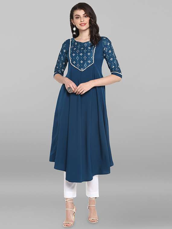 women's flared kurta - 17097770 -  Zoom Image - 0