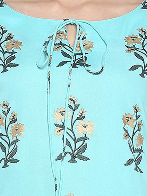 floral straight kurta - 17097773 - Standard Image - 3