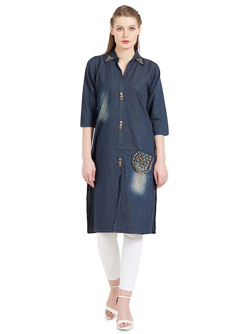 women's straight kurta - 17097777 -  Standard Image - 0