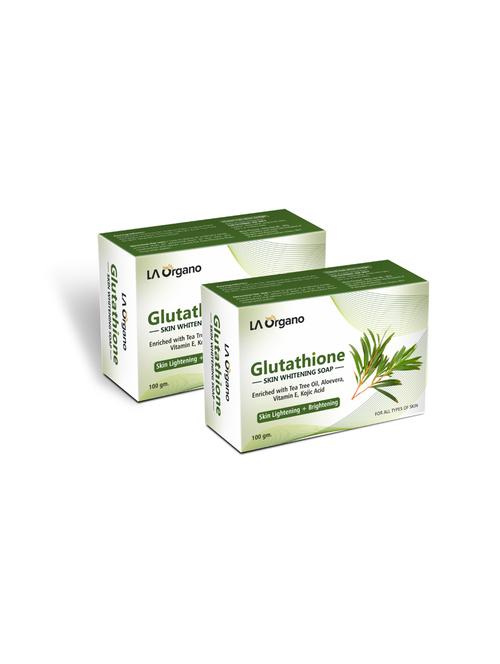la organo glutathione teatree skin lightening & brightening soap for all skin type (100gm) pack of 2 - 17098913 - Standard Image - 0