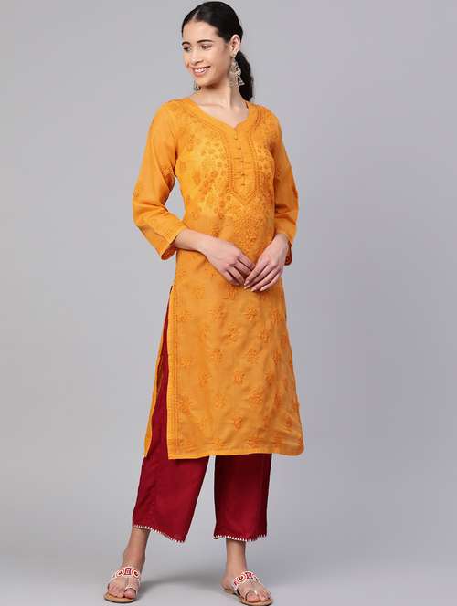 women's straight kurta - 17098982 -  Standard Image - 0