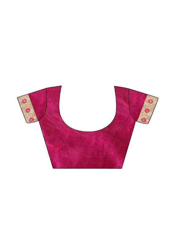 pastel embroidered saree with blouse - 17100530 - Standard Image - 3