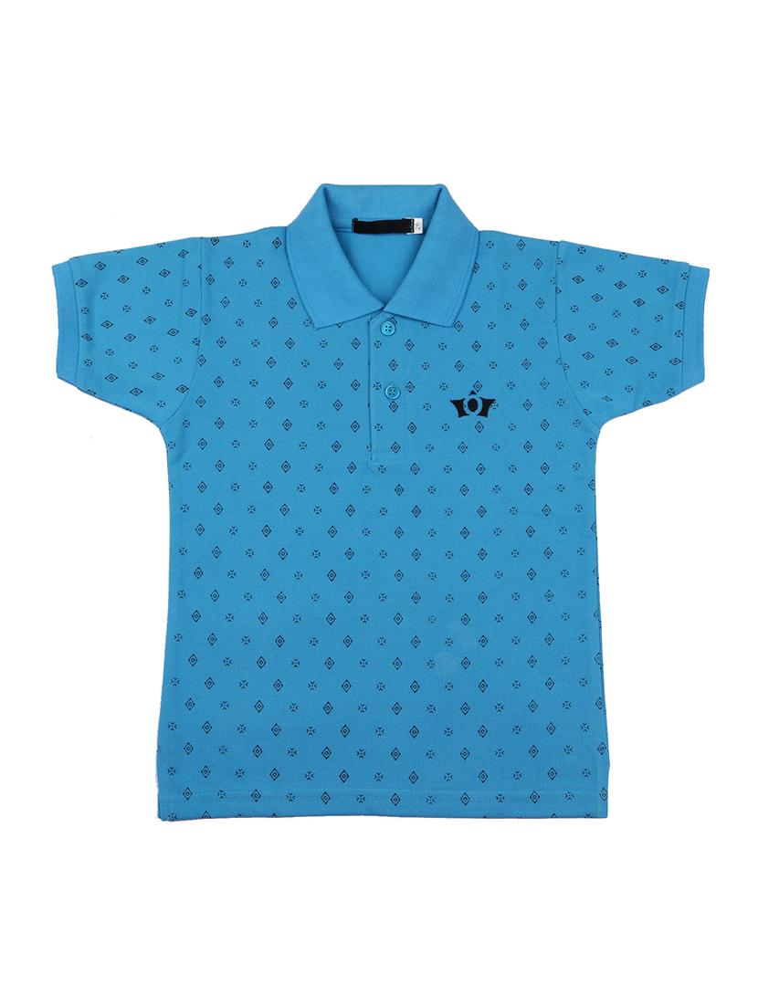 blue cotton tshirt - 17100832 -  Zoom Image - 0