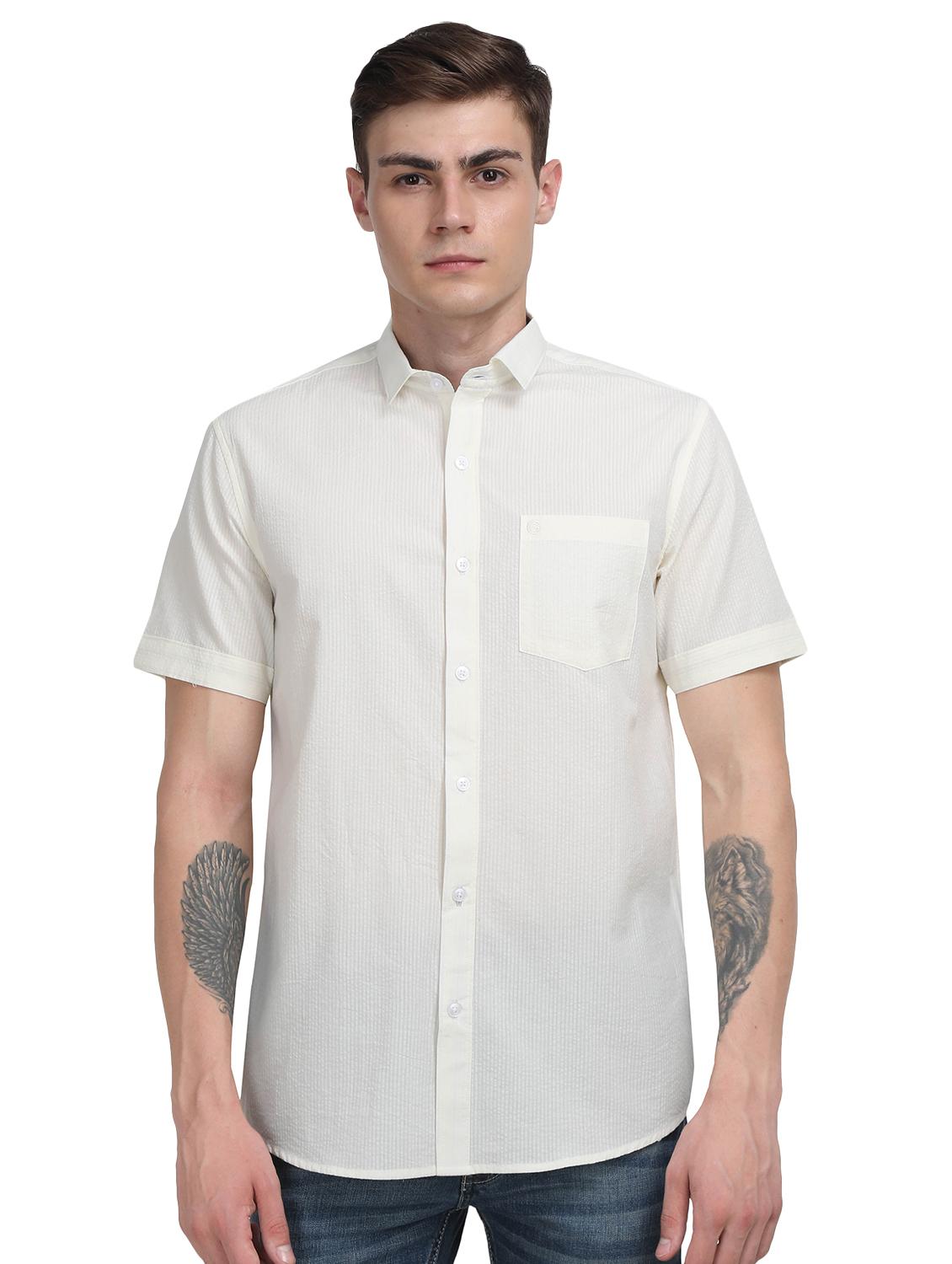 white striped casual shirt - 17102370 -  Zoom Image - 0