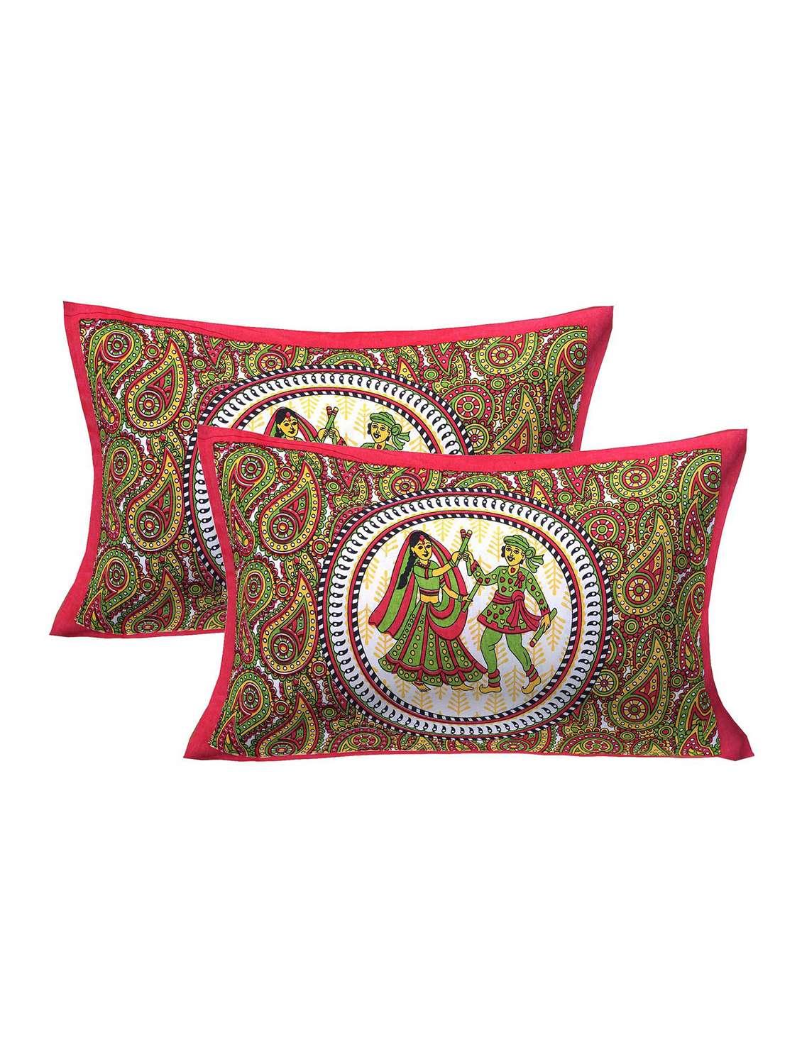  cotton printed pillow cover (set of 2 pieces)