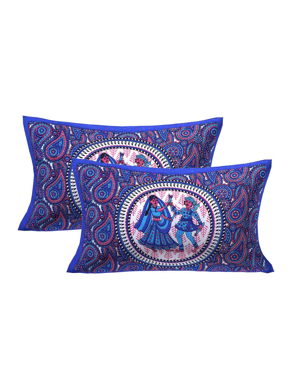  cotton printed pillow cover (set of 2 pieces)