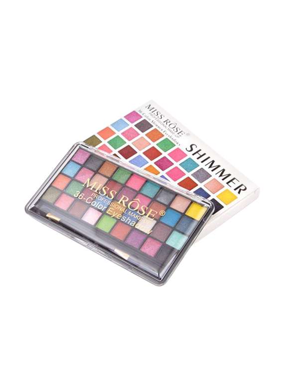 miss rose professional 36 colors shimmer eyeshadow palette- 30g 