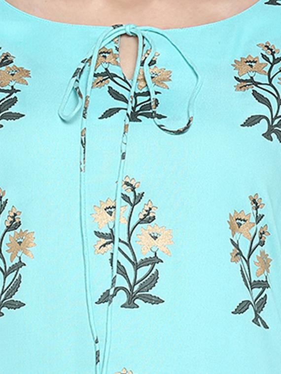 floral straight kurta - 17103710 - Standard Image - 3