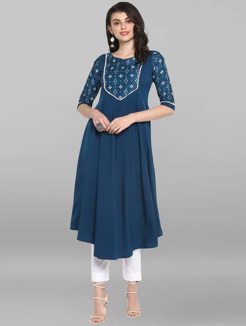women's asymmetric kurta - 17103712 -  Standard Image - 0