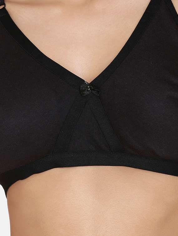 black solid minimizer bra - 17104872 -  Standard Image - 3